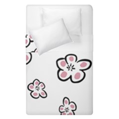 Plum Seamless Flower Duvet Cover Double Side (Single Size)