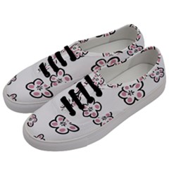 Plum Seamless Flower Men s Classic Low Top Sneakers