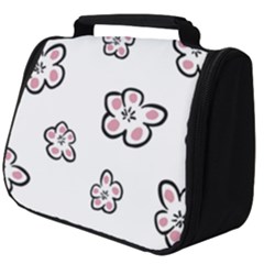 Plum Seamless Flower Full Print Travel Pouch (Big)