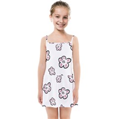 Plum Seamless Flower Kids  Summer Sun Dress