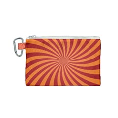 Spiral Swirl Background Vortex Canvas Cosmetic Bag (small) by Mariart