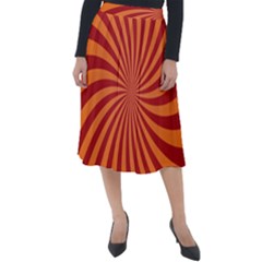 Spiral Swirl Background Vortex Classic Velour Midi Skirt 