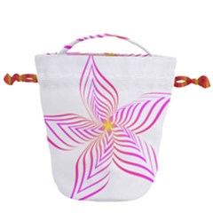 Petal Flower Drawstring Bucket Bag