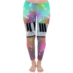 Piano Keys Music Colorful Classic Winter Leggings