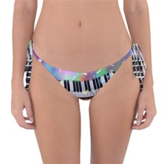 Piano Keys Music Colorful Reversible Bikini Bottom by Mariart