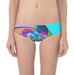 Retro Wave Background Pattern Classic Bikini Bottoms