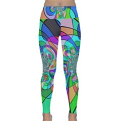Retro Wave Background Pattern Lightweight Velour Classic Yoga Leggings by Mariart