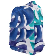 Leaves Tropical Blue Green Nature Classic Backpack by Alisyart