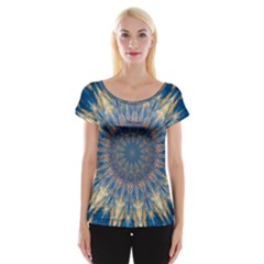 Kaleidoscope Mandala Cap Sleeve Top