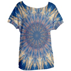 Kaleidoscope Mandala Women s Oversized Tee by Alisyart