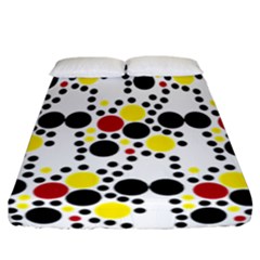 Pattern Circle Texture Fitted Sheet (california King Size) by Alisyart