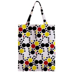 Pattern Circle Texture Zipper Classic Tote Bag by Alisyart