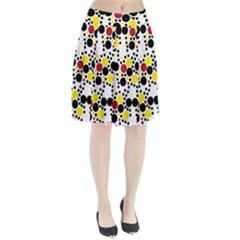 Pattern Circle Texture Pleated Skirt