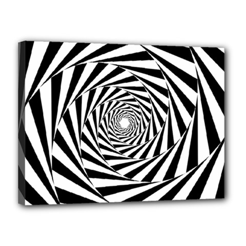 Pattern Texture Spiral Canvas 16  X 12  (stretched)