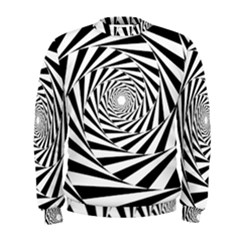 Pattern Texture Spiral Men s Sweatshirt