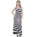 Pattern Texture Spiral Sleeveless Velour Maxi Dress View1