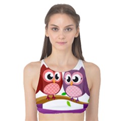 Owl Cartoon Bird Tank Bikini Top by Alisyart