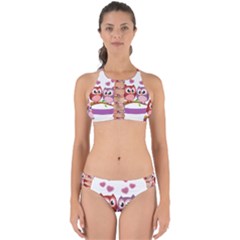 Owl Cartoon Bird Perfectly Cut Out Bikini Set