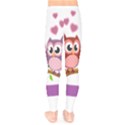 Owl Cartoon Bird Kids  Legging View2