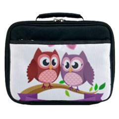 Owl Cartoon Bird Lunch Bag by Alisyart