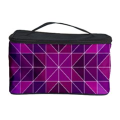 Purple Triangle Pattern Cosmetic Storage