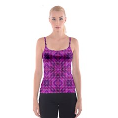 Purple Triangle Pattern Spaghetti Strap Top