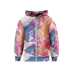 Science And Technology Triangle Kids  Zipper Hoodie by Alisyart