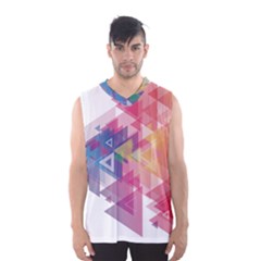 Science And Technology Triangle Men s Basketball Tank Top by Alisyart