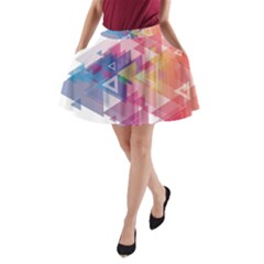 Science And Technology Triangle A-line Pocket Skirt by Alisyart