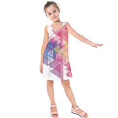 Science And Technology Triangle Kids  Sleeveless Dress