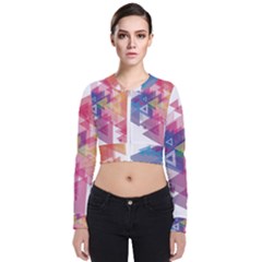 Science And Technology Triangle Long Sleeve Zip Up Bomber Jacket by Alisyart