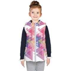 Science And Technology Triangle Kids  Hooded Puffer Vest by Alisyart