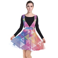 Science And Technology Triangle Plunge Pinafore Dress by Alisyart