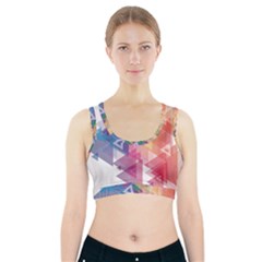 Science And Technology Triangle Sports Bra With Pocket by Alisyart