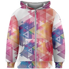 Science And Technology Triangle Kids  Zipper Hoodie Without Drawstring by Alisyart