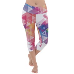 Science And Technology Triangle Lightweight Velour Capri Yoga Leggings by Alisyart