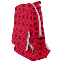 Red Magenta Wallpaper Seamless Pattern Travelers  Backpack by Alisyart