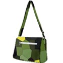 Mosaic Structure Background Tile Front Pocket Crossbody Bag View2