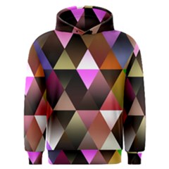 Abstract Geometric Triangles Shapes Men s Overhead Hoodie