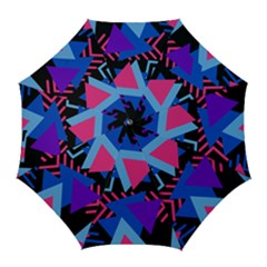 Memphis Pattern Geometric Abstract Golf Umbrellas by Pakrebo