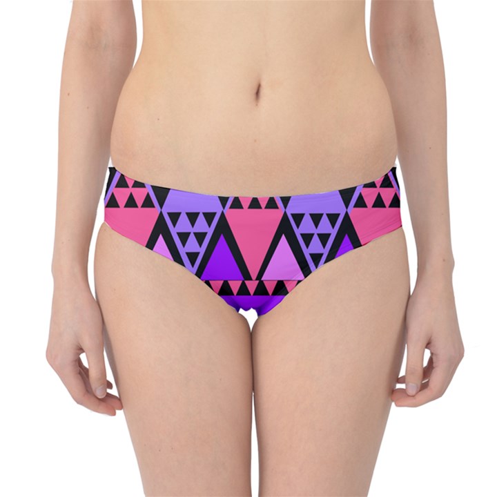 Seamless Purple Pink Pattern Hipster Bikini Bottoms