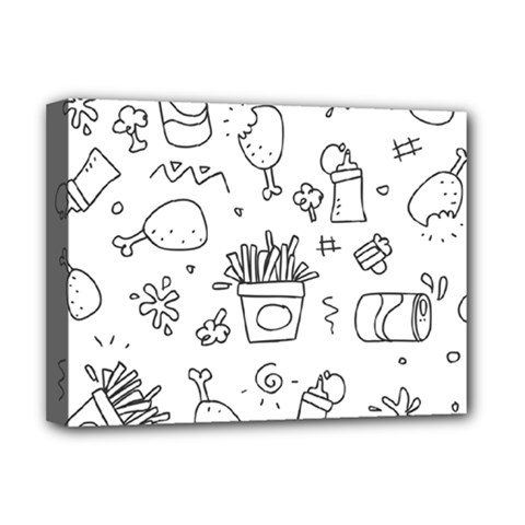 Set Chalk Out Scribble Collection Deluxe Canvas 16  X 12  (stretched)  by Pakrebo