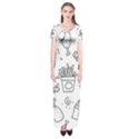 Set Chalk Out Scribble Collection Short Sleeve Maxi Dress View1