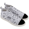 Set Chalk Out Scribble Collection Men s Mid-Top Canvas Sneakers View3