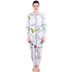 Set Chalk Out Chitchat Scribble Onepiece Jumpsuit (ladies)  by Pakrebo