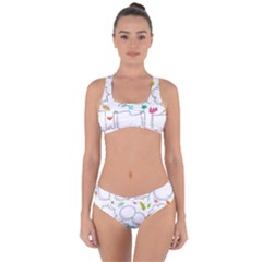 Set Chalk Out Chitchat Scribble Criss Cross Bikini Set by Pakrebo