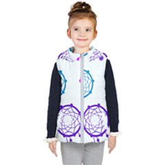 Dreamcatcher Dream Catcher Pattern Kids  Hooded Puffer Vest by Pakrebo