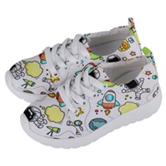 Sketch Cartoon Space Set Kids  Lightweight Sports Shoes by Pakrebo