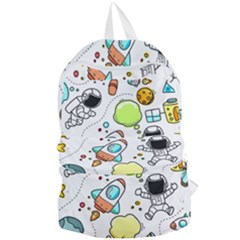 Sketch Cartoon Space Set Foldable Lightweight Backpack by Pakrebo