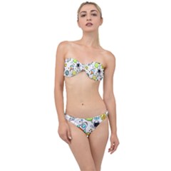 Sketch Cartoon Space Set Classic Bandeau Bikini Set by Pakrebo